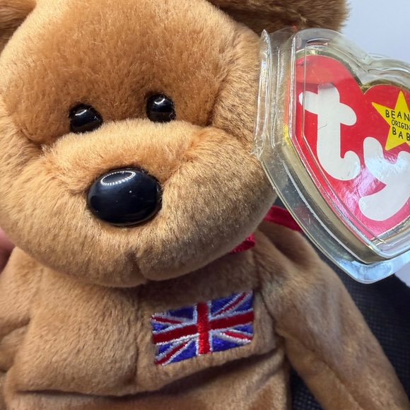 TY Beanie Baby Britannia Bear 1997 UK Flag Plush w/ Tag Vintage England - Picture 2 of 9